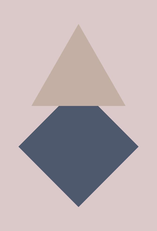Abstract figures in the style of minimalism vector