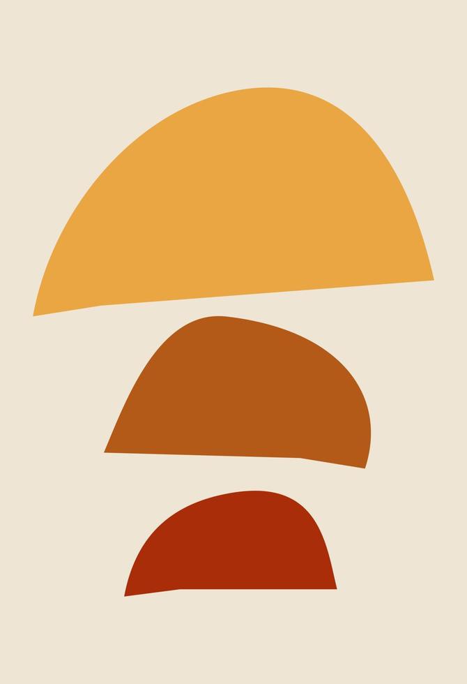 Abstract figures in the style of minimalism vector