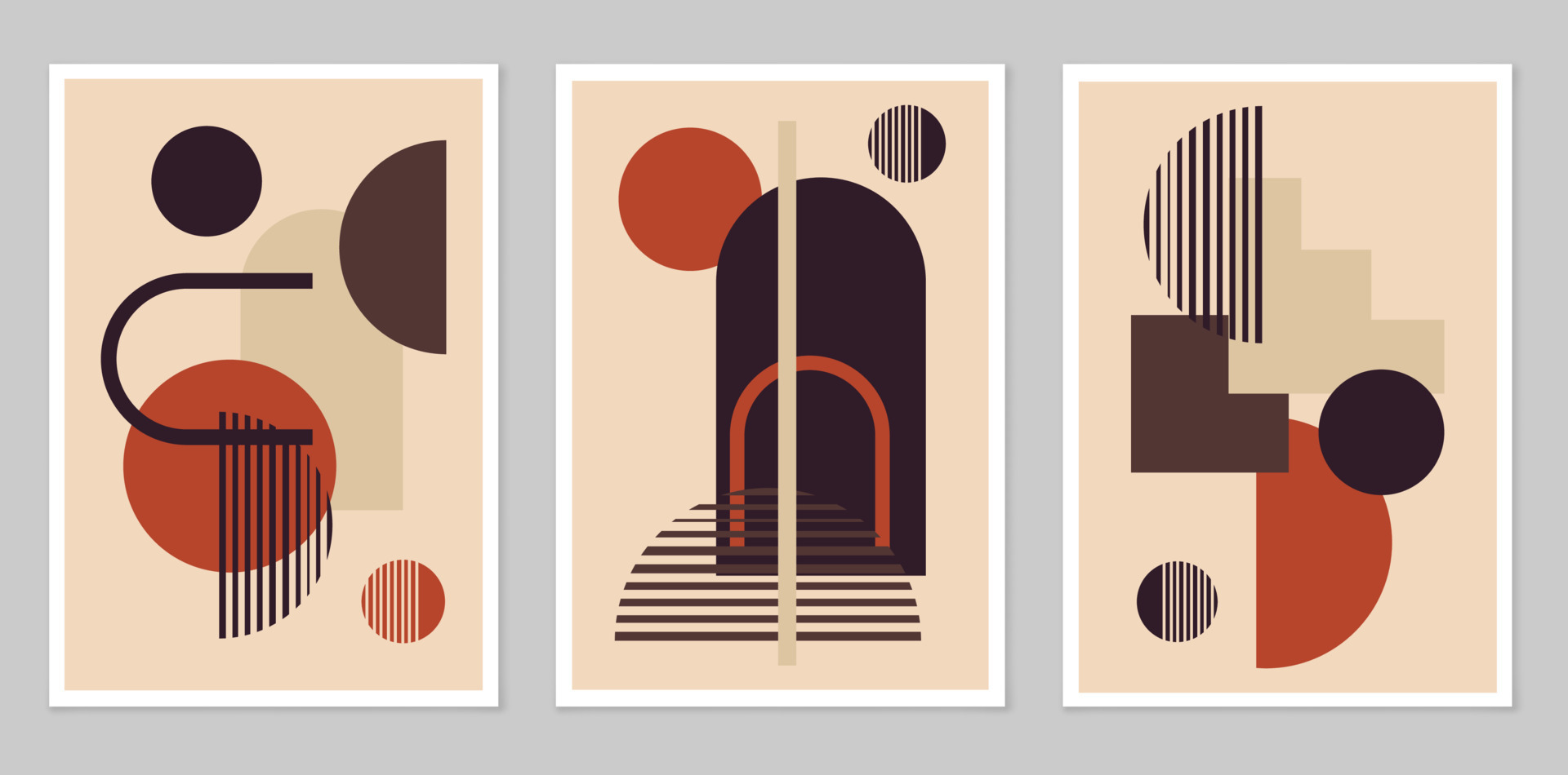 Abstract wall art. Abstract shapes 8777373 Vector Art at Vecteezy