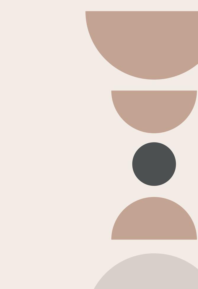 Abstract wall art. Abstract shapes vector
