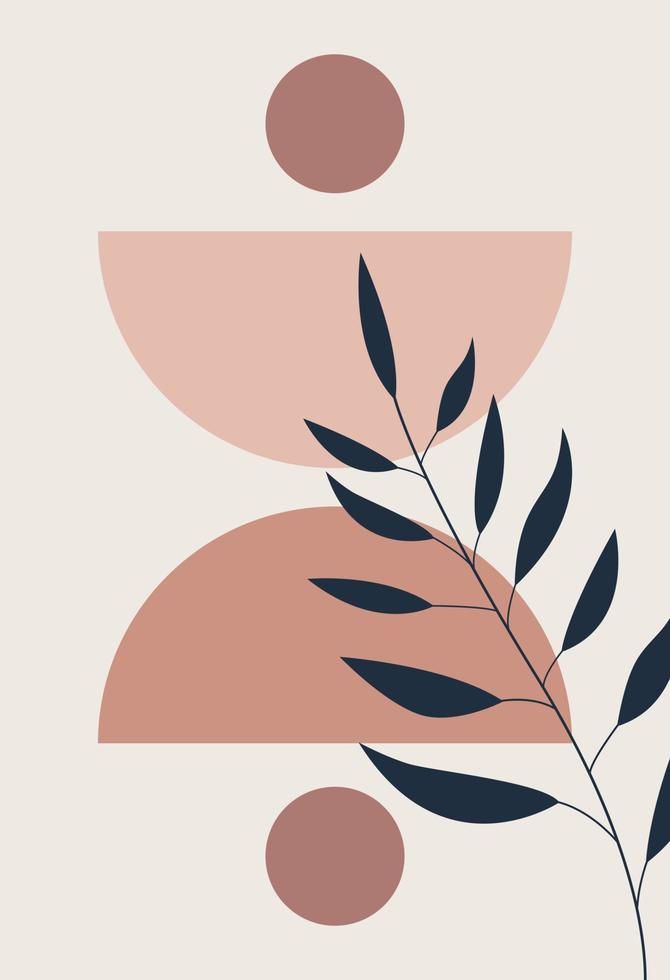 Abstract figures in the style of minimalism vector