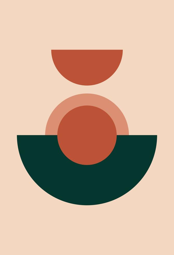Abstract wall art. Abstract shapes vector