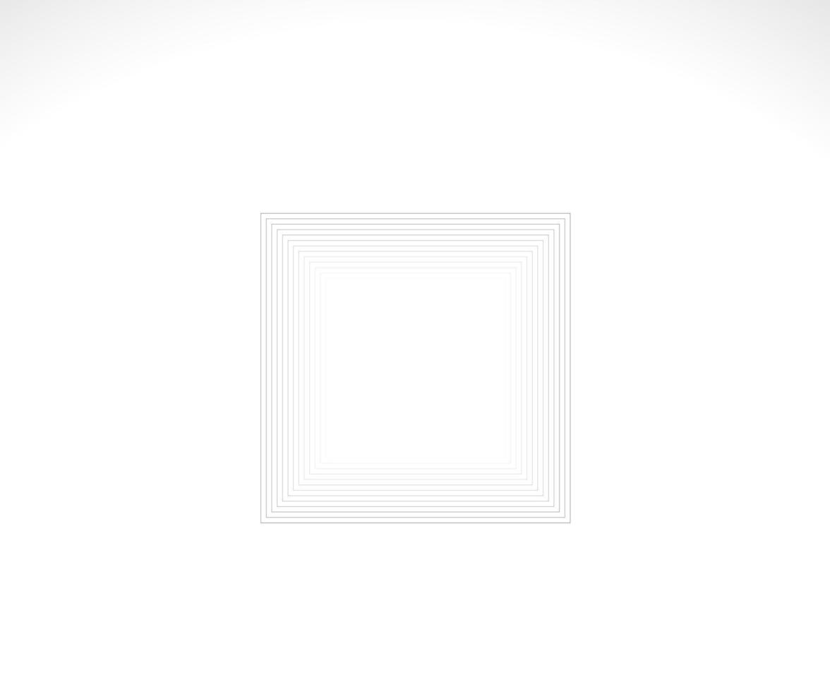 Square logo. Stroke square frame. icon, sign, symbol, Flat design, button, web, picture frame. vector - illustration eps 10.