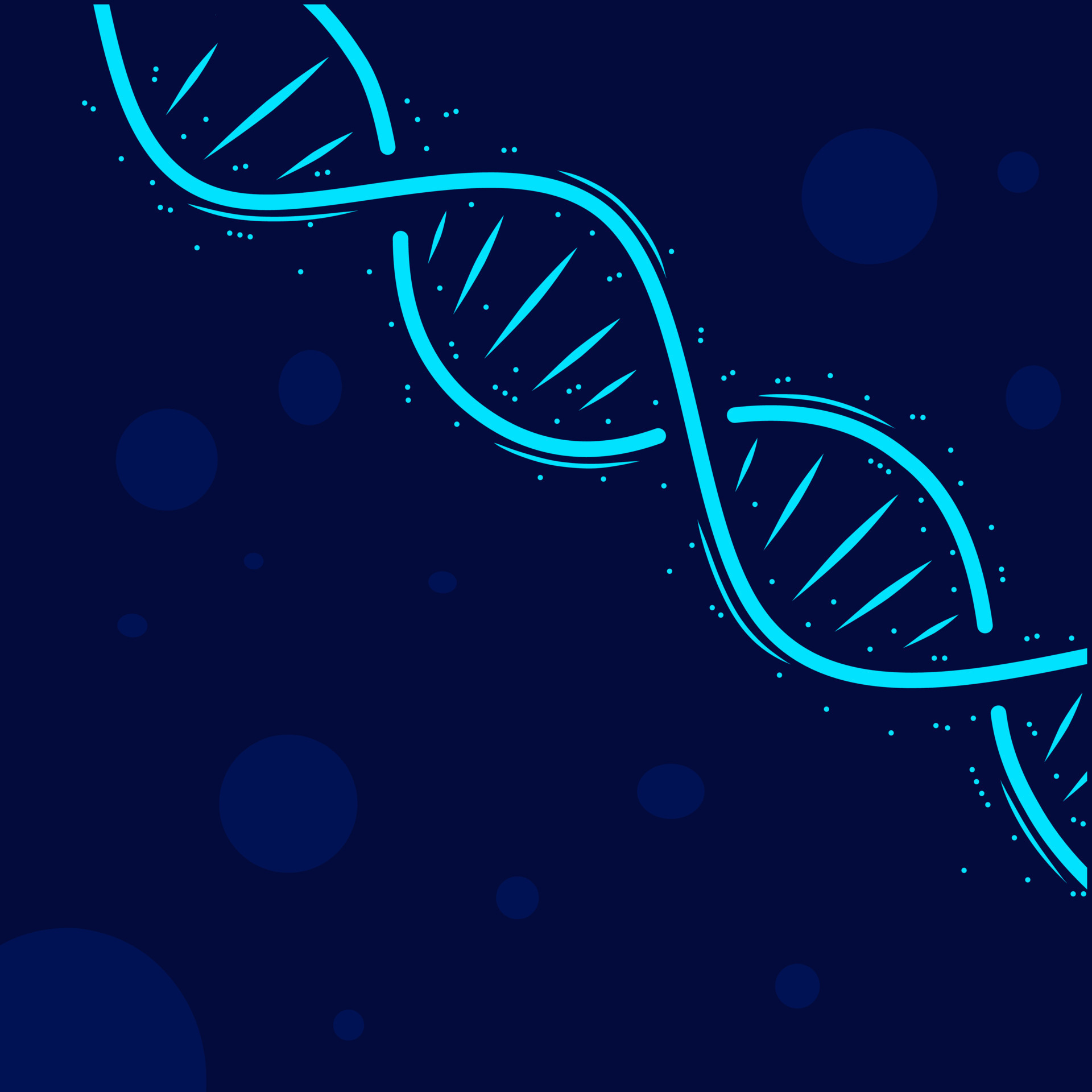 DNA helix line art logo. Colorful genetic molecular design background