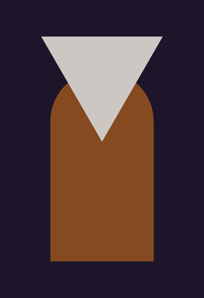 Abstract figures in the style of minimalism vector