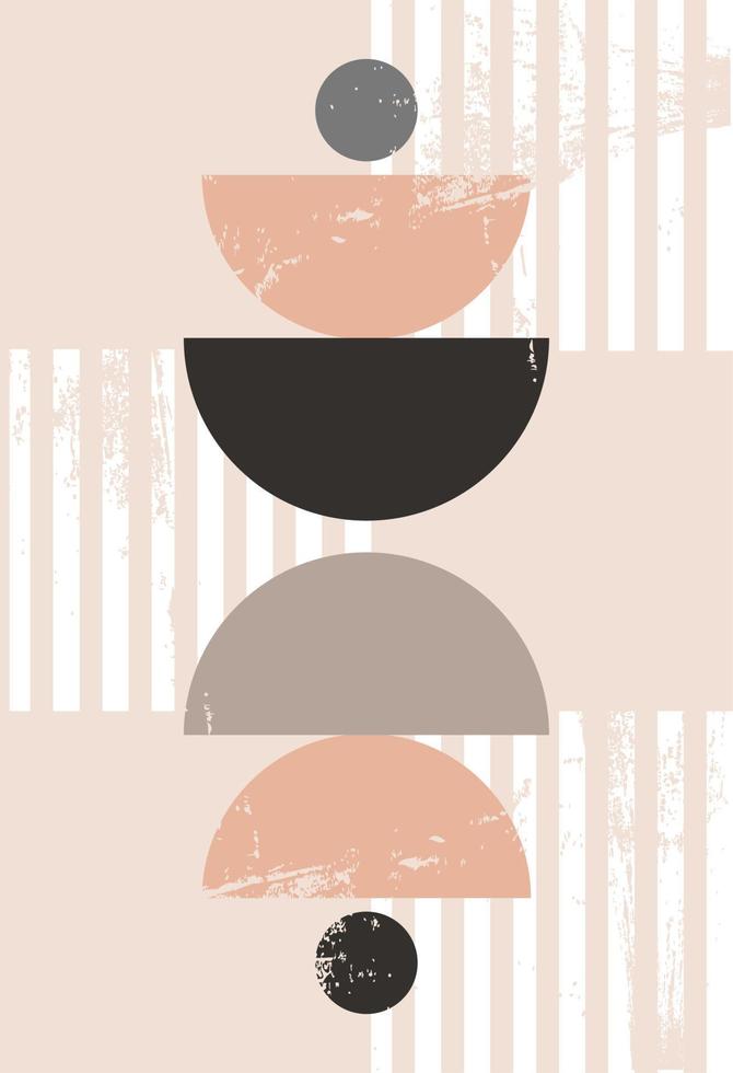 Boho print is a minimalistic wall art for printing. vector