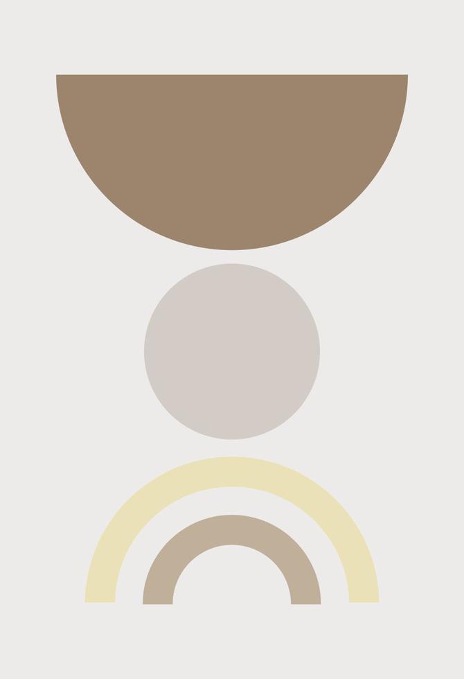 Abstract figures in the style of minimalism vector