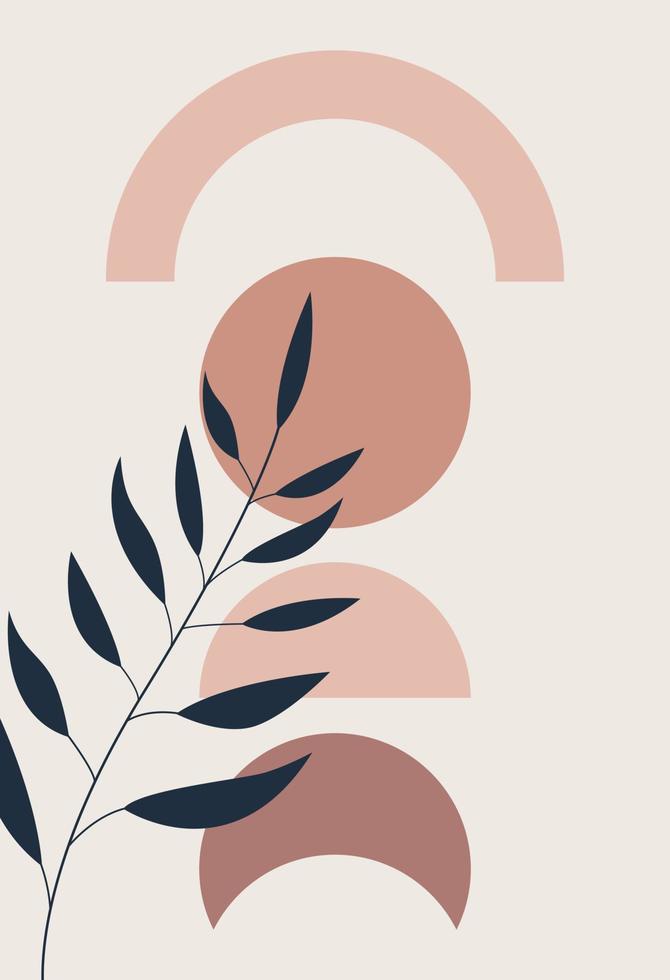 Abstract figures in the style of minimalism vector