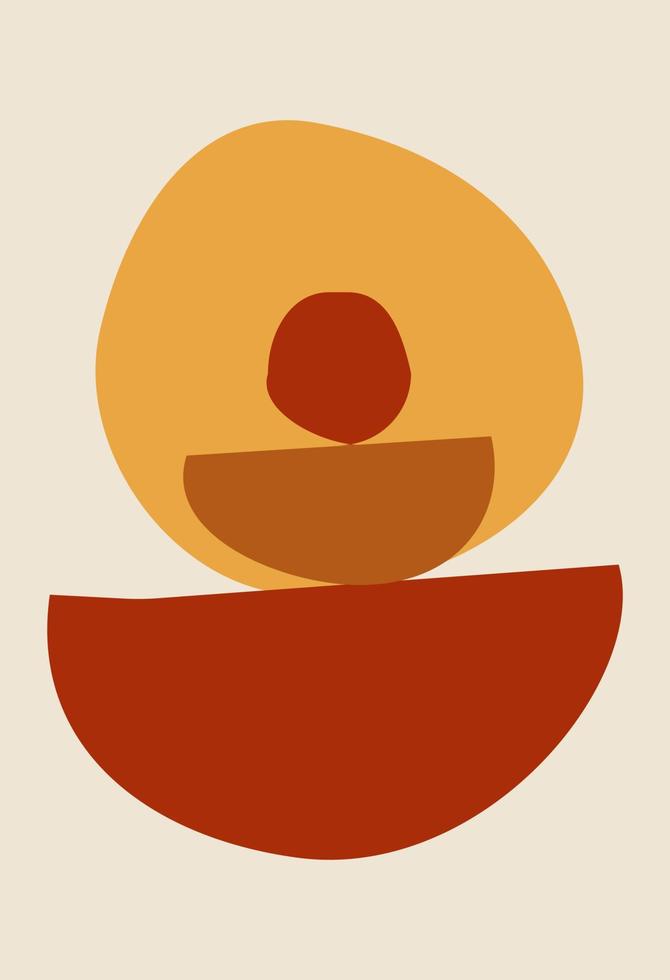 figuras abstractas al estilo del minimalismo vector