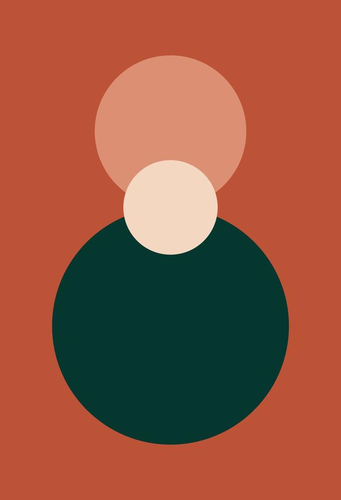 Abstract wall art. Abstract shapes vector