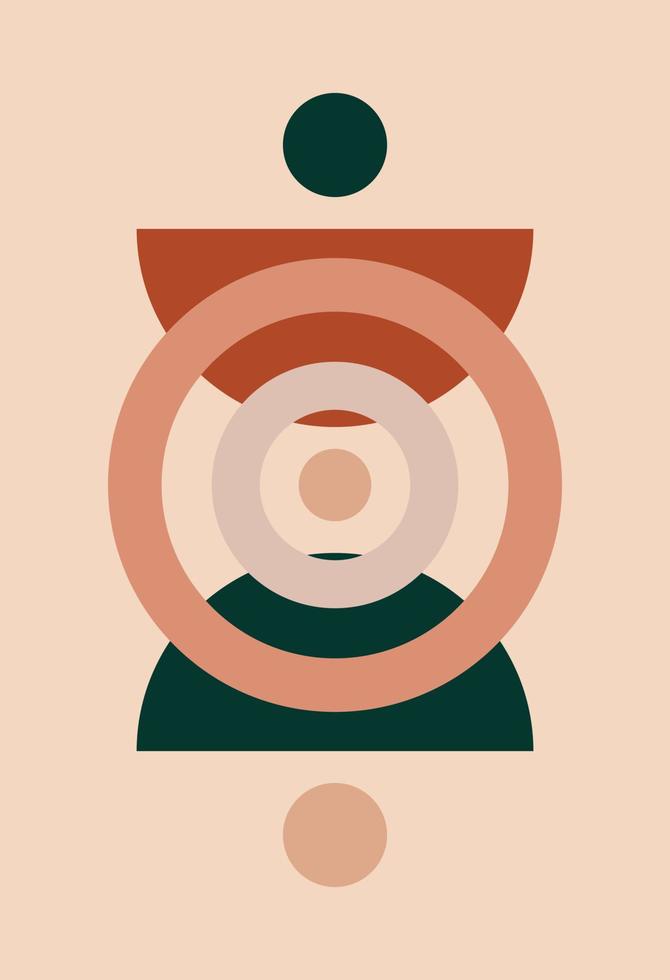Abstract wall art. Abstract shapes vector