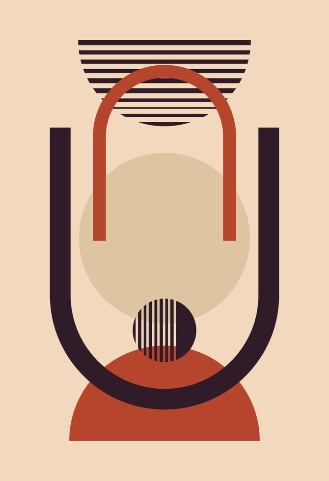 Abstract figures in the style of minimalism vector