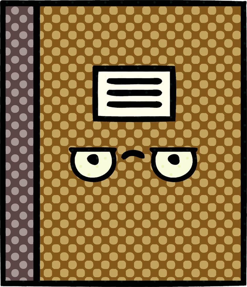 comic book style cartoon notebook vector
