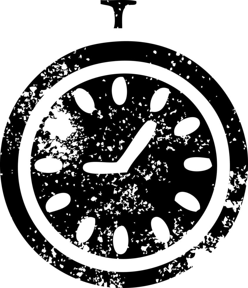 distressed symbol time stopper vector