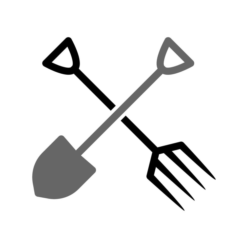 Illustration Vector Graphic of Shovel and Fork Icon