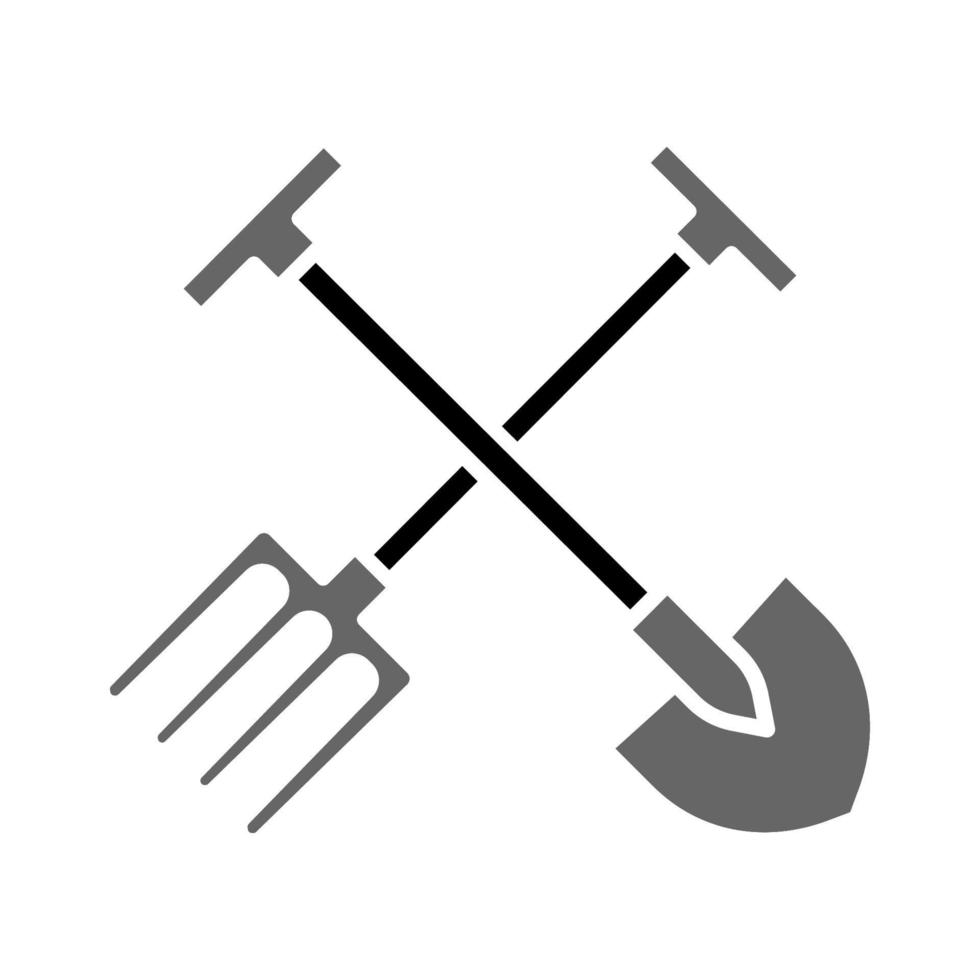 Illustration Vector Graphic of Shovel and Fork Icon