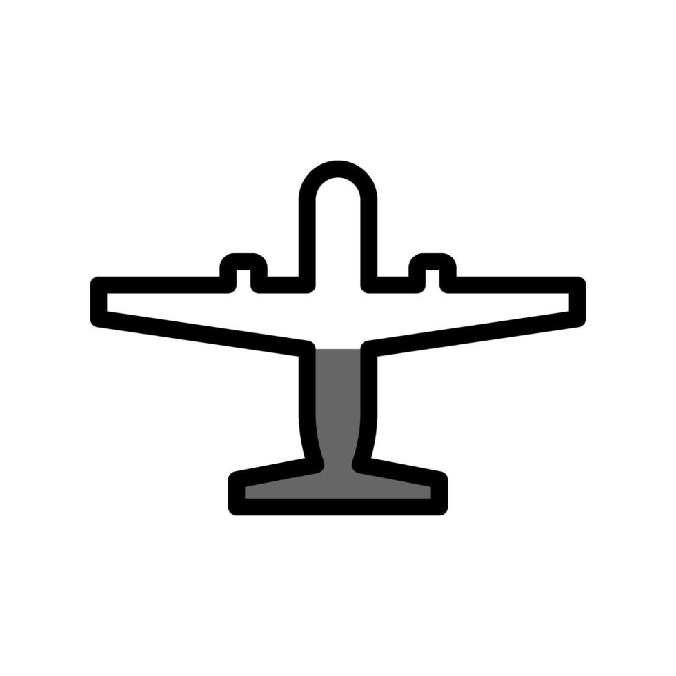 ilustración vectorial gráfico del icono del avión vector