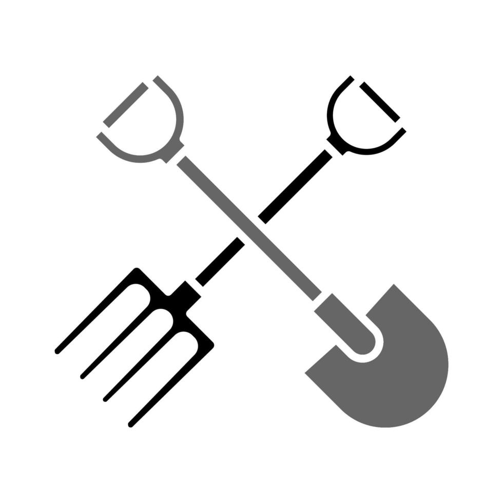 Illustration Vector Graphic of Shovel and Fork Icon