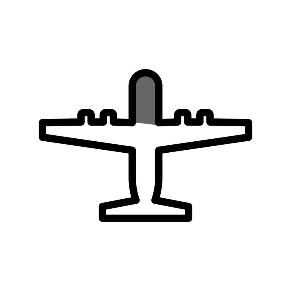 ilustración vectorial gráfico del icono del avión vector