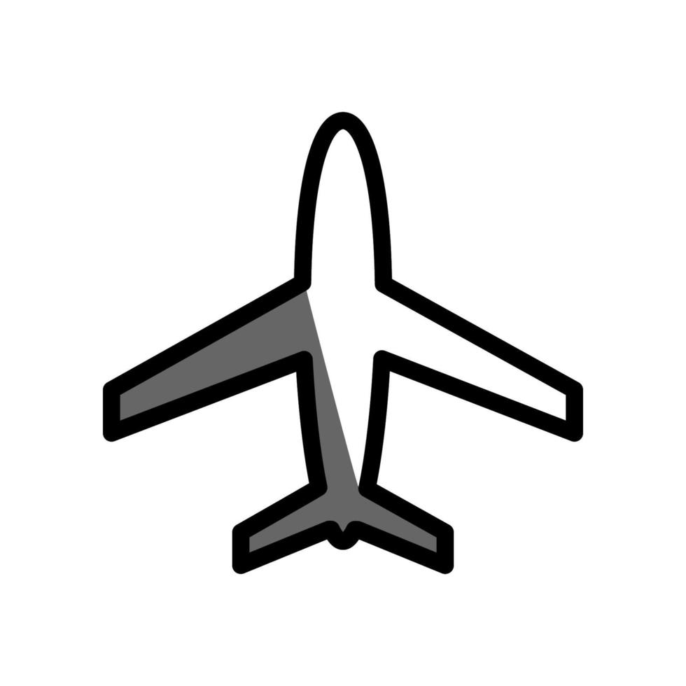 ilustración vectorial gráfico del icono del avión vector