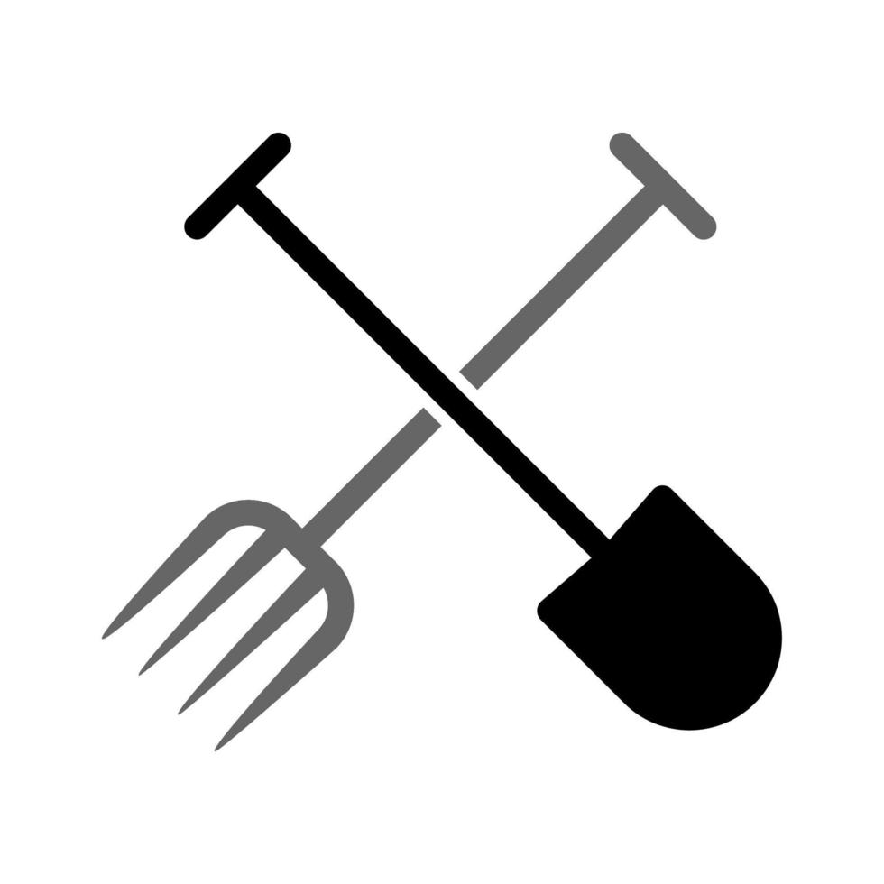 Illustration Vector Graphic of Shovel and Fork Icon