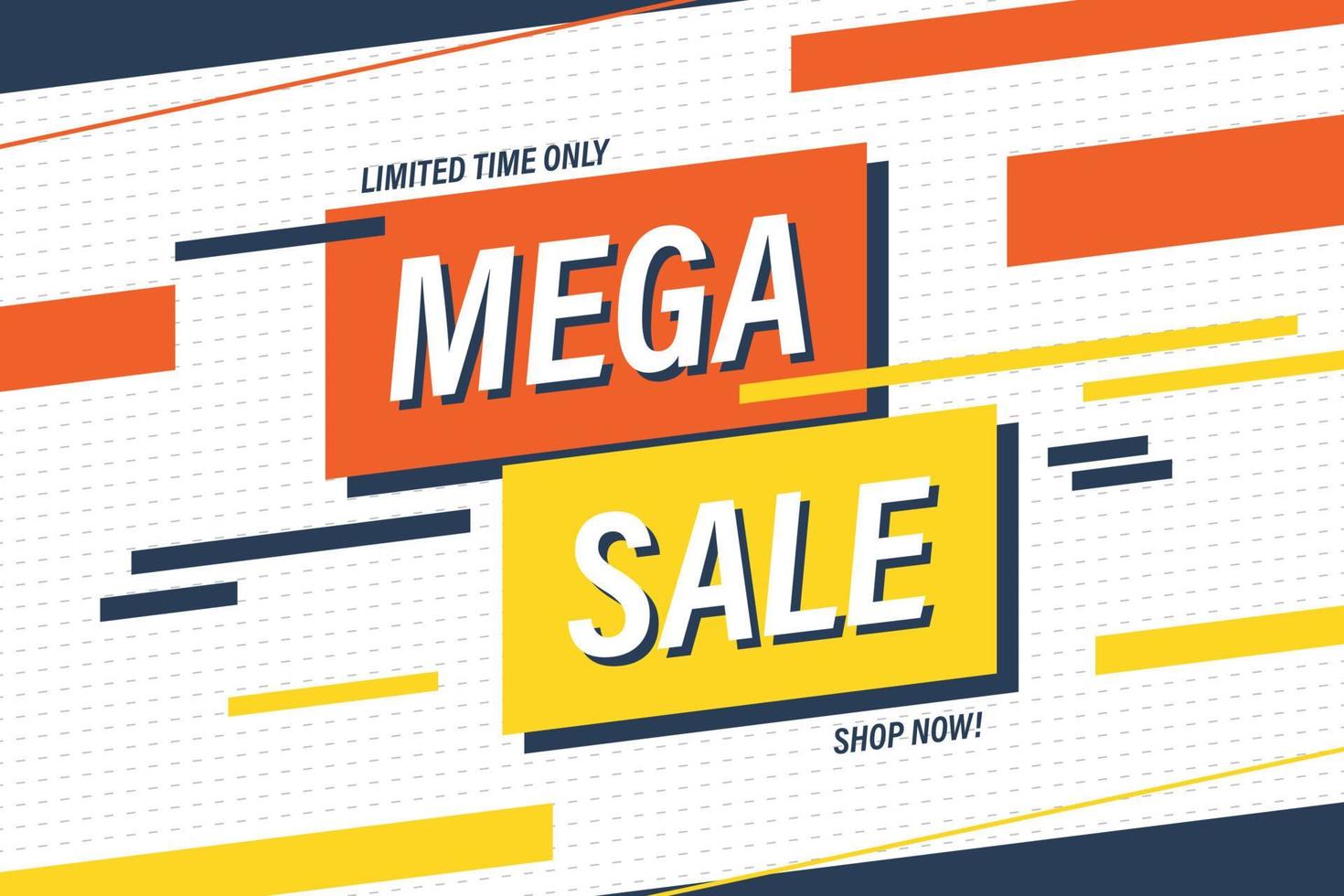 Sale banner template design background. vector
