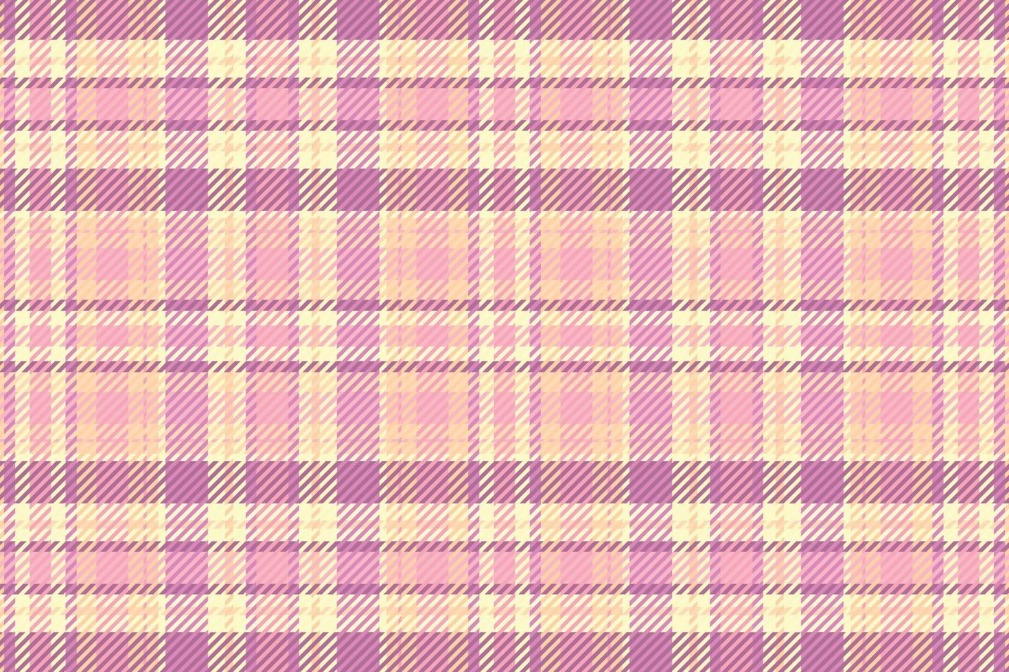 Tartan plaid pattern with texture and warm color. vector