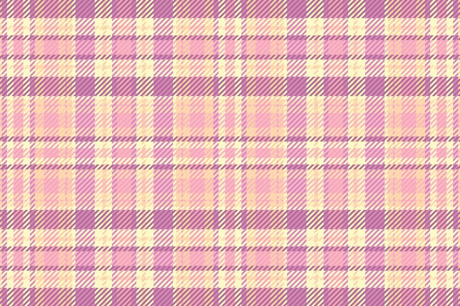 Tartan plaid pattern with texture and warm color. vector