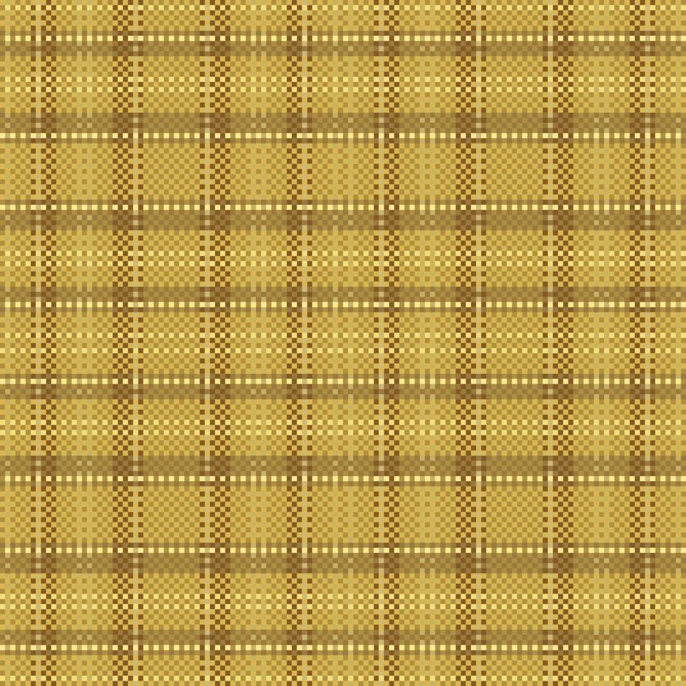 Tartan plaid pattern with texture and warm color. vector