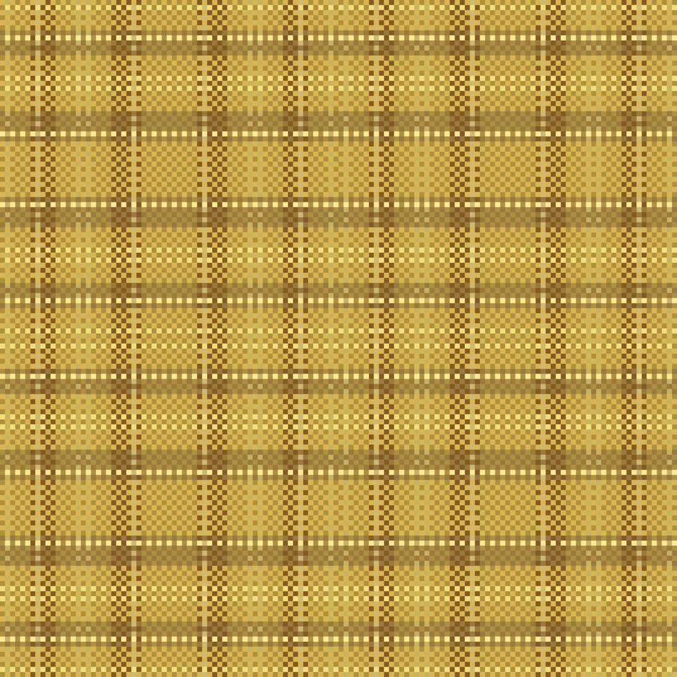 Tartan plaid pattern with texture and warm color. vector