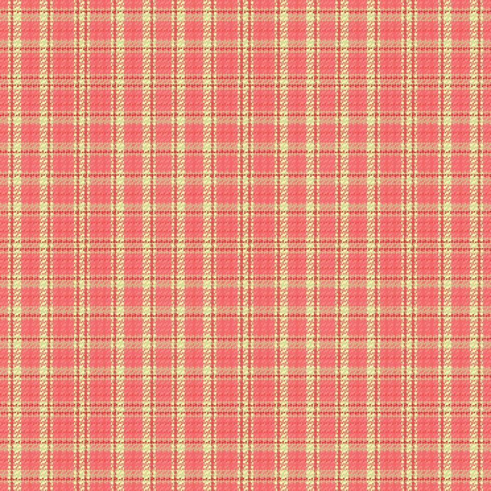 Tartan plaid pattern with texture and warm color. vector