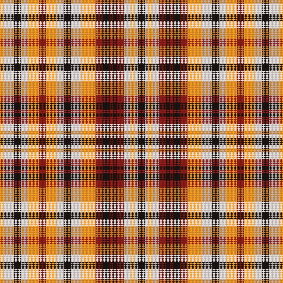 Tartan plaid pattern with texture and warm color. vector