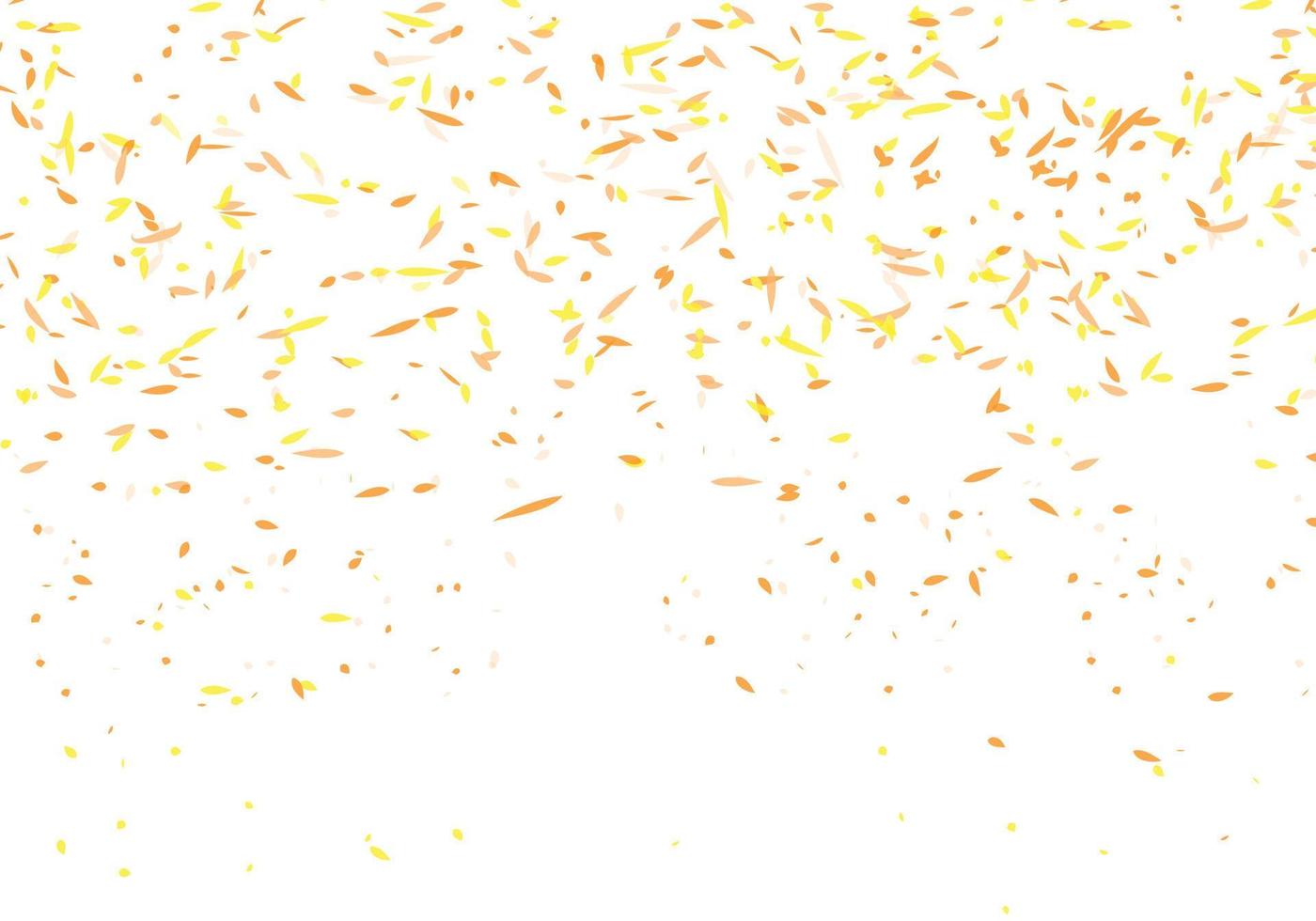 Light orange, yellow vector doodle leaves pattern.
