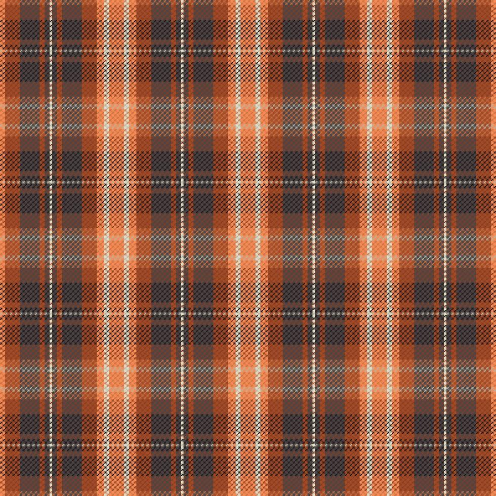 Tartan plaid pattern with texture and warm color. vector