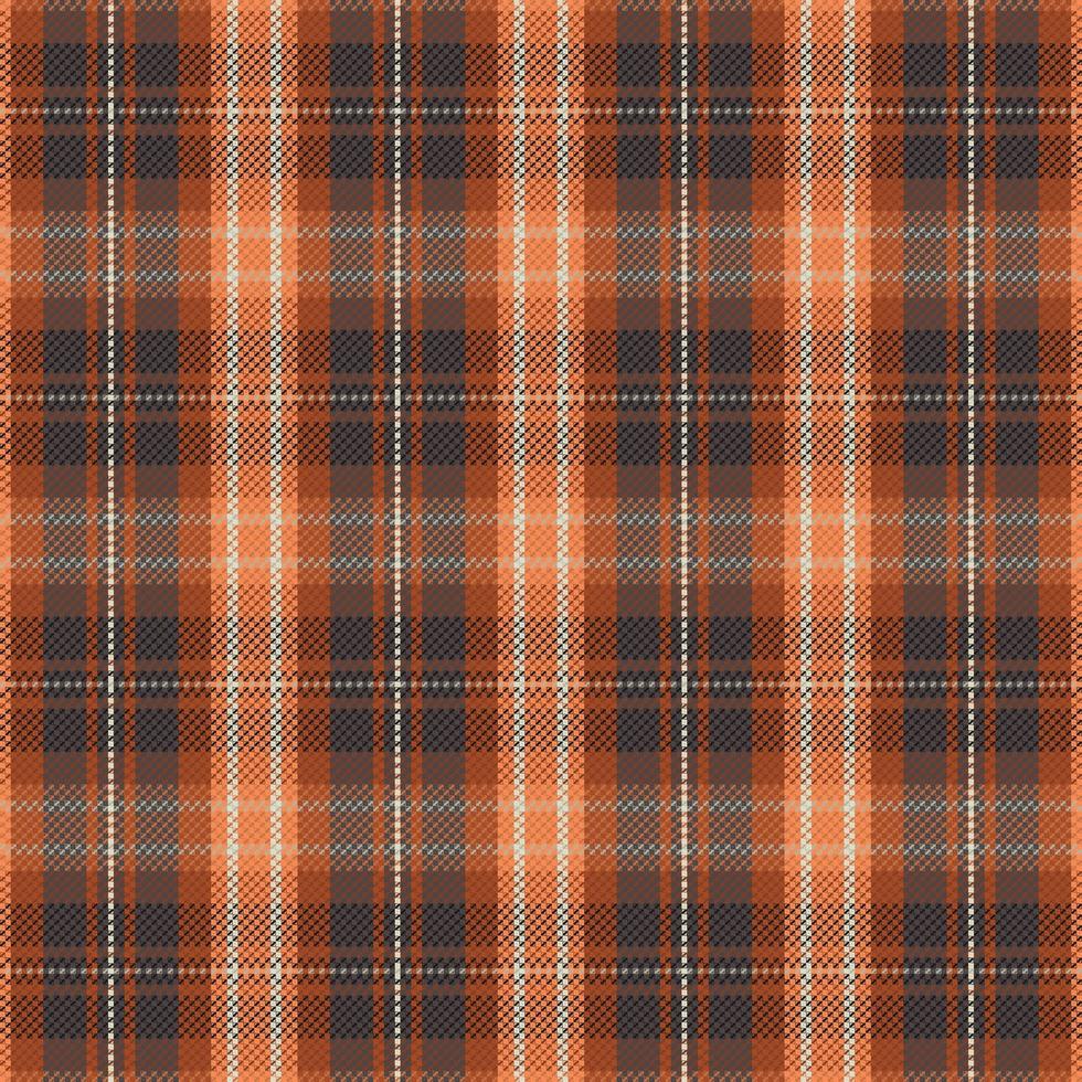 Tartan plaid pattern with texture and warm color. vector