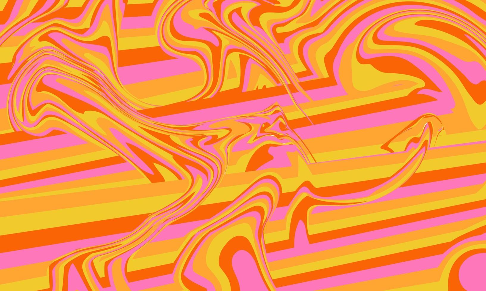 Psychedelic groovy background. vector