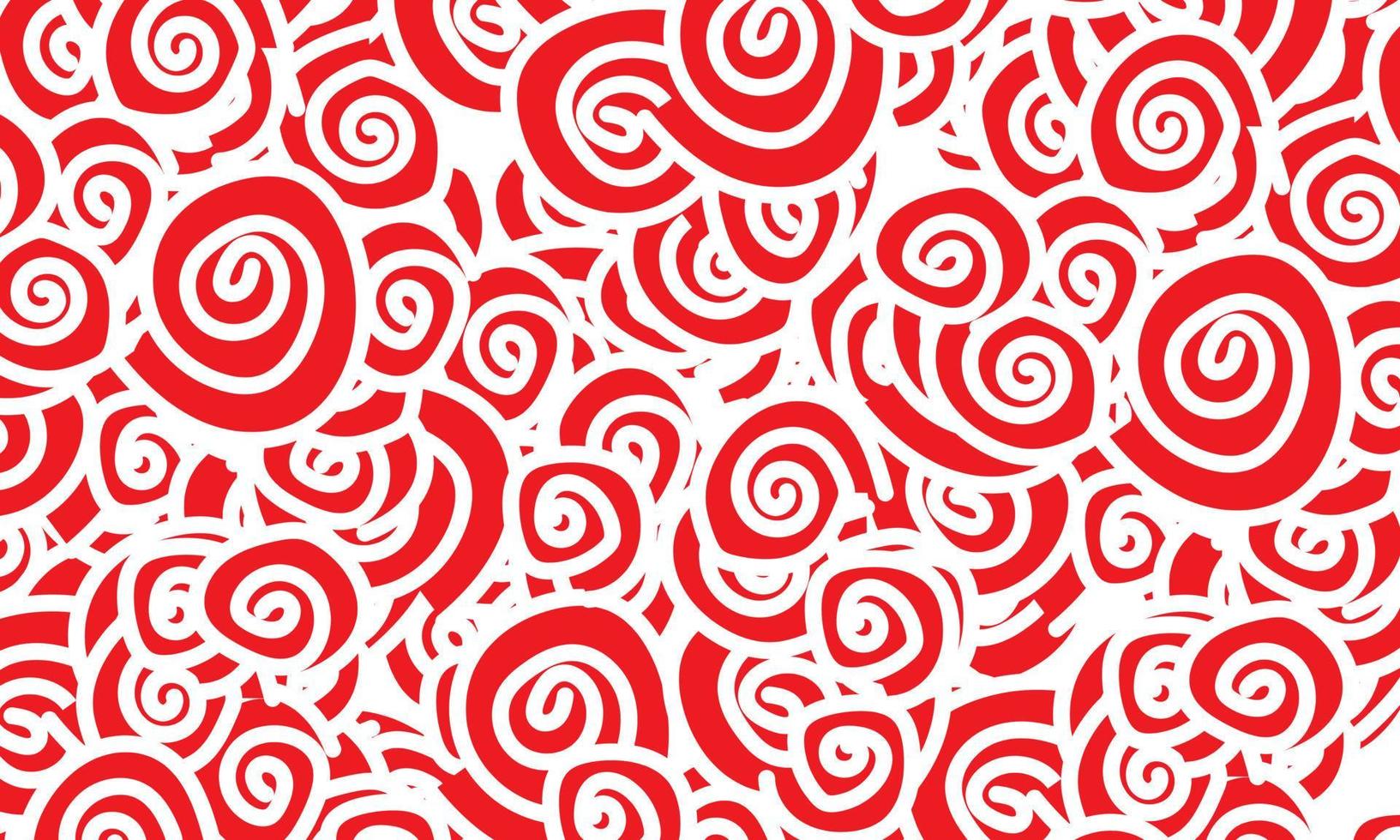 Abstract red and white swirl form. vector