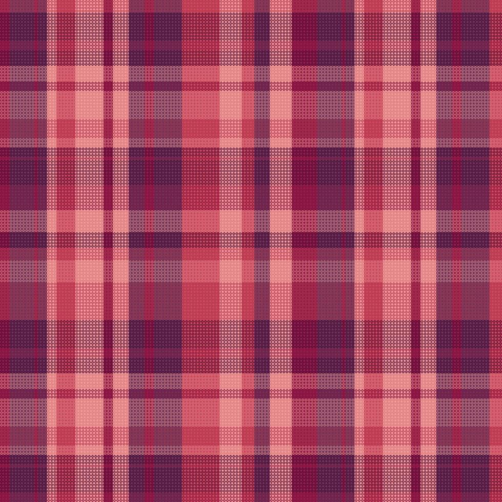 Tartan plaid pattern with texture and warm color. vector