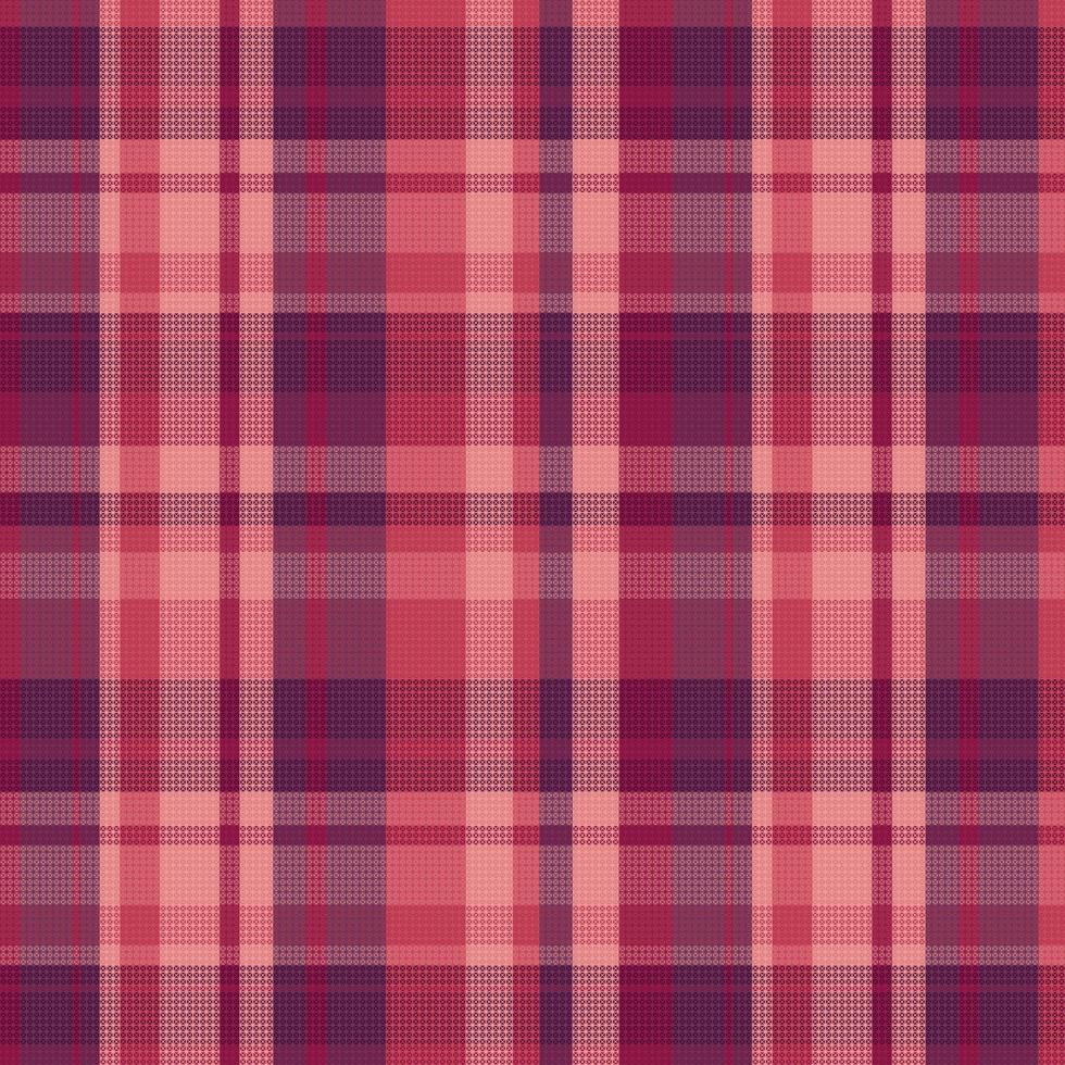 Tartan plaid pattern with texture and warm color. vector