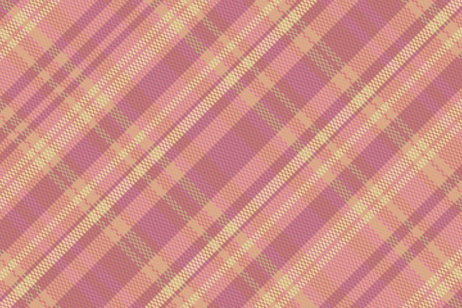 Tartan plaid pattern with texture and warm color. vector