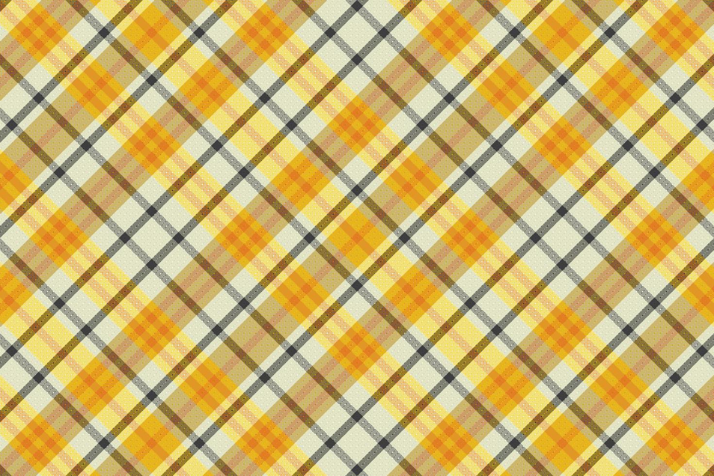 Tartan plaid pattern with texture and warm color. vector