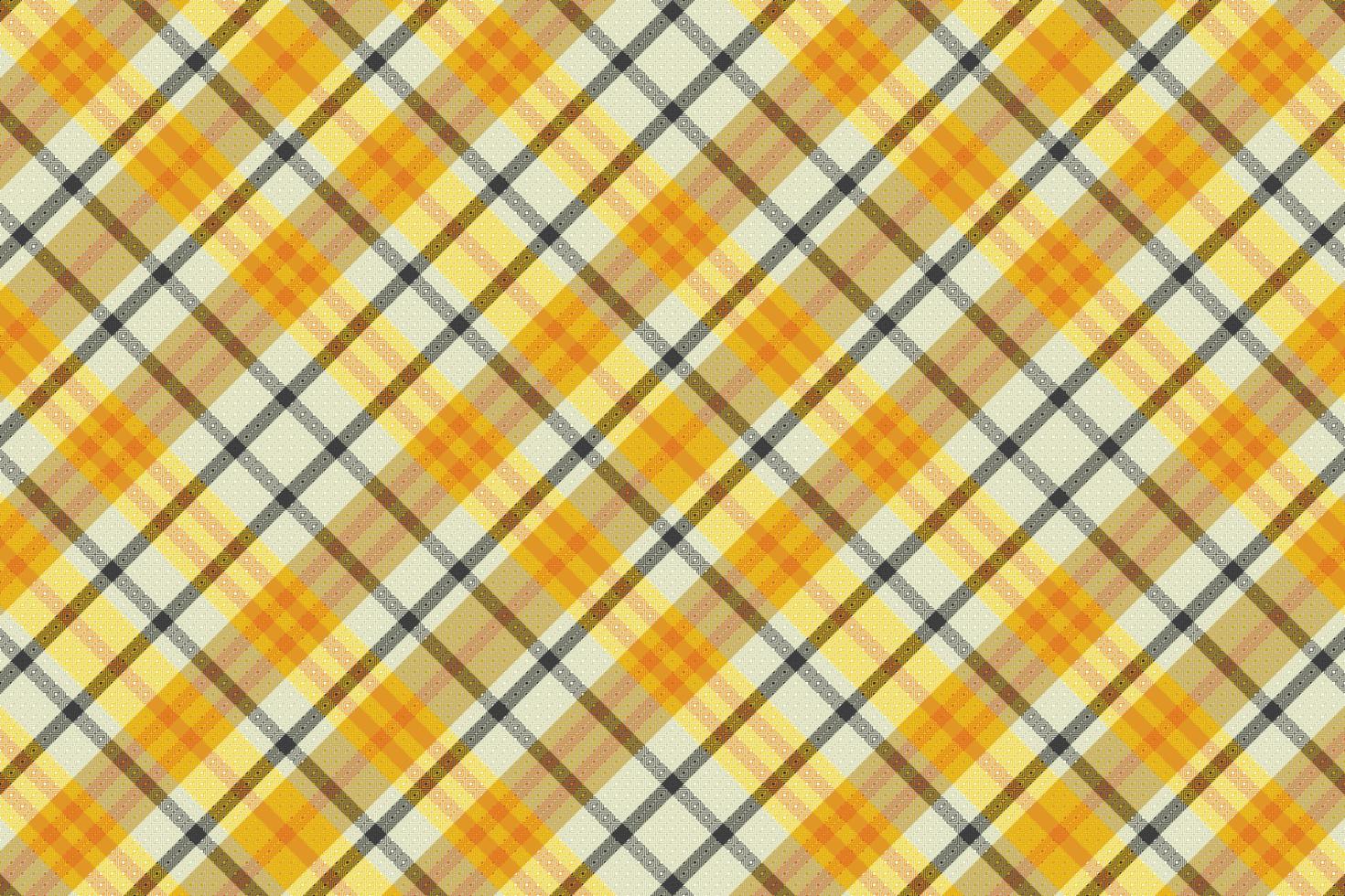 Tartan plaid pattern with texture and warm color. vector