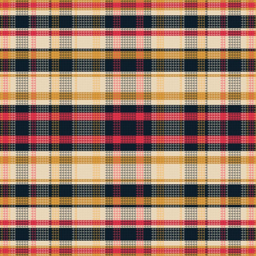 Tartan plaid pattern with texture and warm color. vector