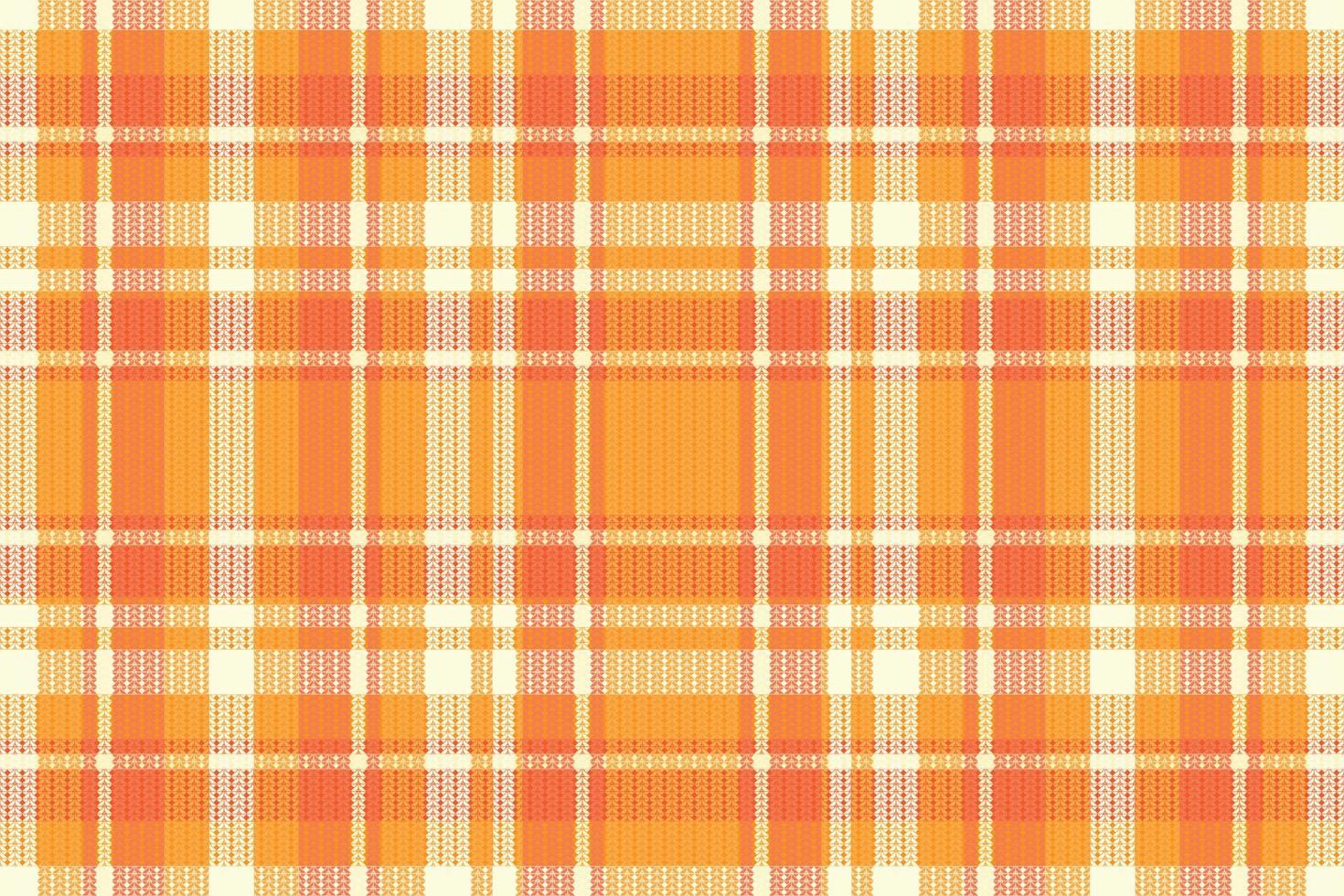 Tartan plaid pattern with texture and warm color. vector