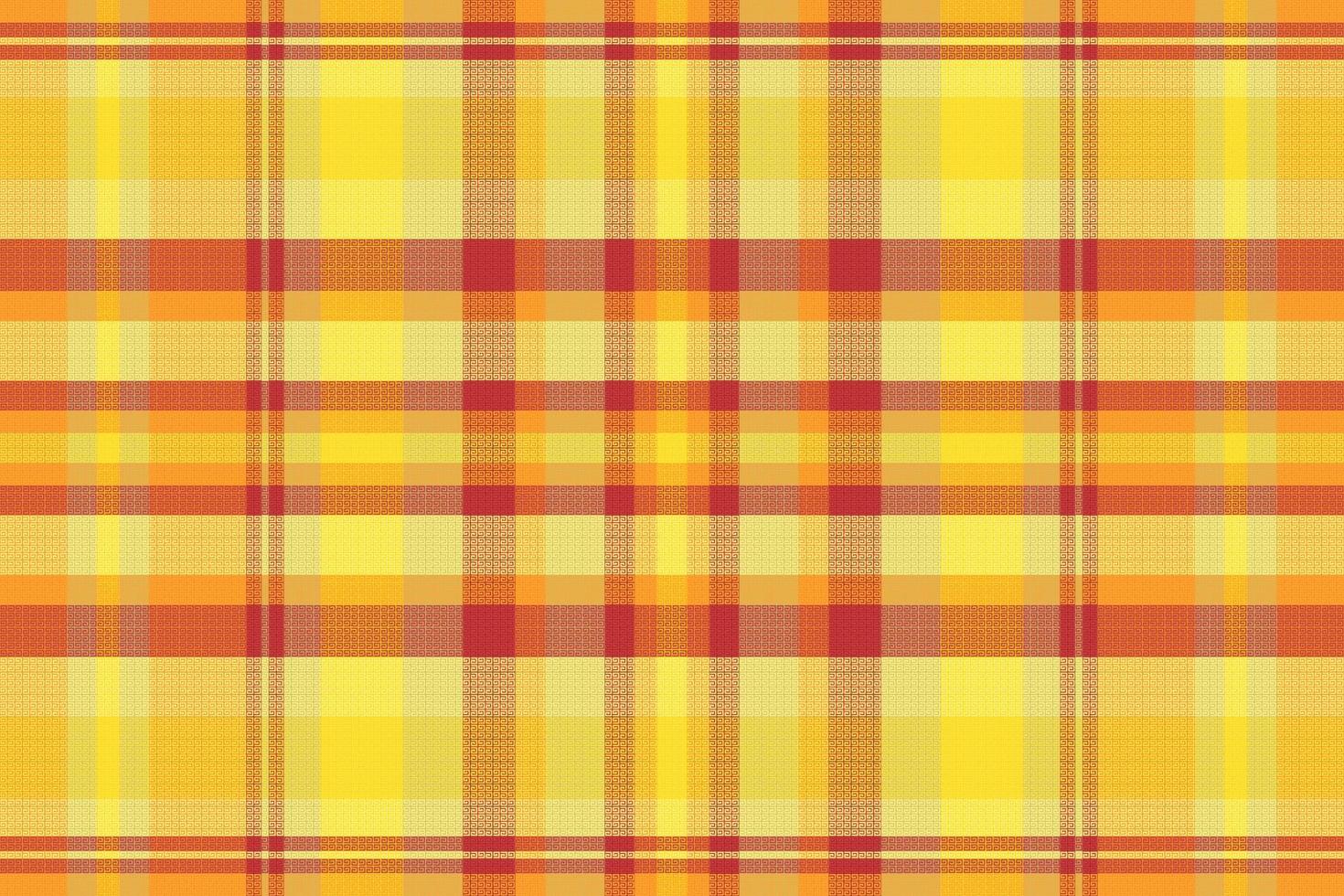 Tartan plaid pattern with texture and warm color. vector