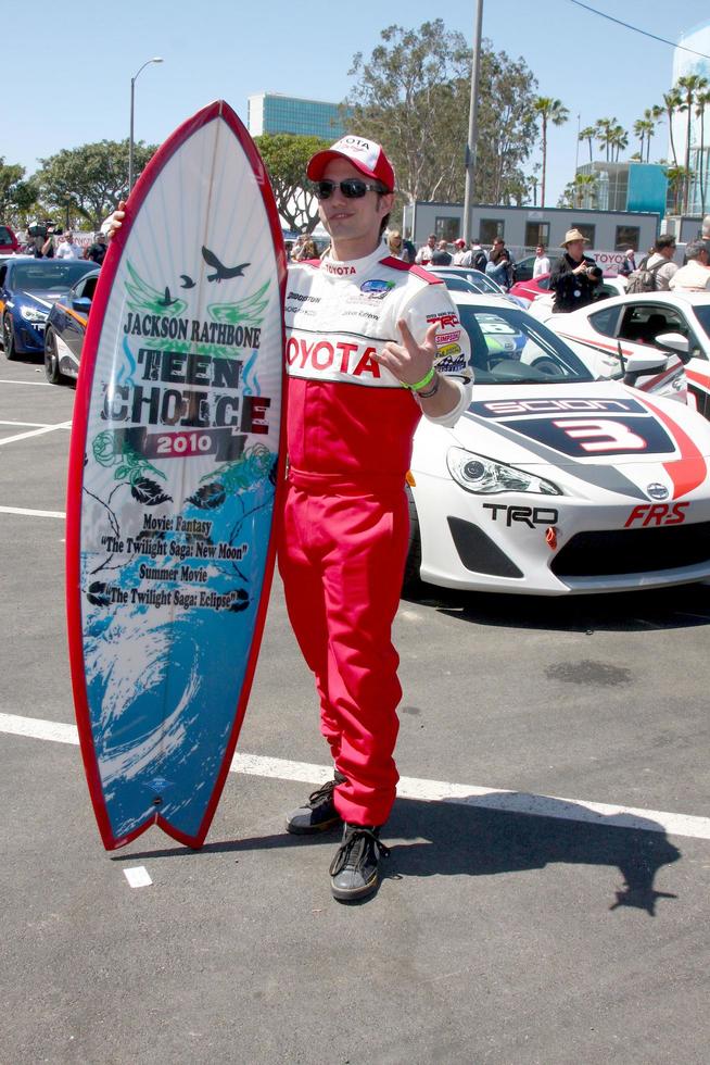 LOS ANGELES, APR 9 -  Jackson Rathbone at the Toyota ProCeleb Race Press Day 2013 at the Toyoto Grand Prix Circuit on April 9, 2013 in Long Beach, CA photo
