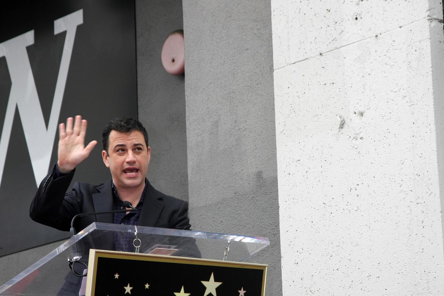 LOS ANGELES, DEC 11 -  Jimmy Kimmel at the Don Mischer Star on the Hollywood Walk of Fame at the Hollywood Boulevard on December 11, 2014 in Los Angeles, CA photo