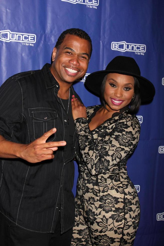 LOS ANGELES, JUN 9 -  Omar Gooding, Angell Conwell at the Family Time Season 3 Wrap Party at the El Mariachi Grill on June 9, 2015 in Encino, CA photo