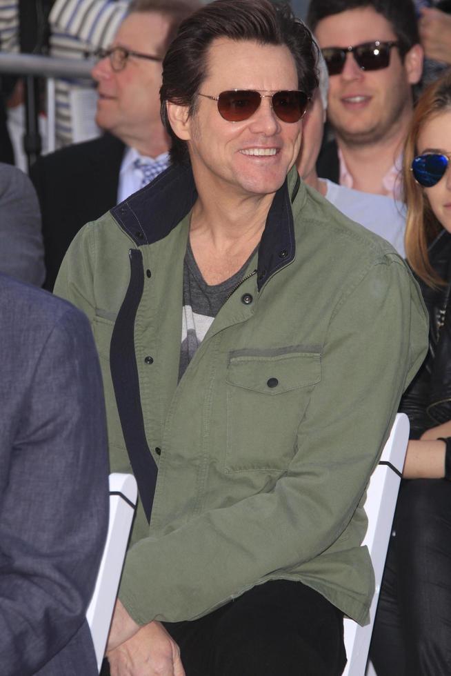 LOS ANGELES, APR 26 -  Jim Carrey at the Jane Fonda Hand and FootPrint Ceremony at the Chinese Theater on April 26, 2013 in Los Angeles, CA photo