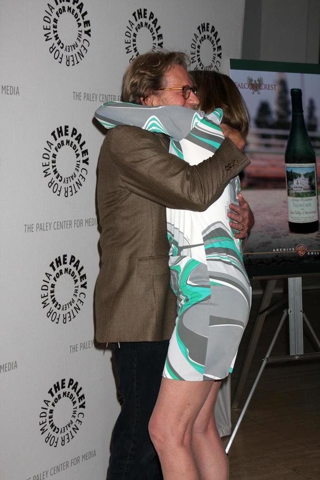 LOS ANGELES, OCT 12 -  Susan Sullivan, Robert Foxworth arrives at the Falcon Crest -  A Look Back Event at Paley Center for Media on October 12, 2010 in Los Angeles, CA photo
